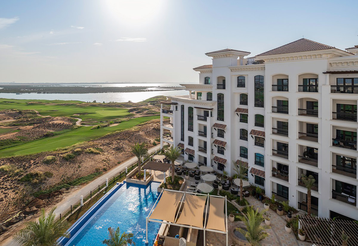 Ansam residential exterior on Yas Island, Abu Dhabi highlighting low-rise apartment buildings and thoughtfully landscaped community spaces.jpg