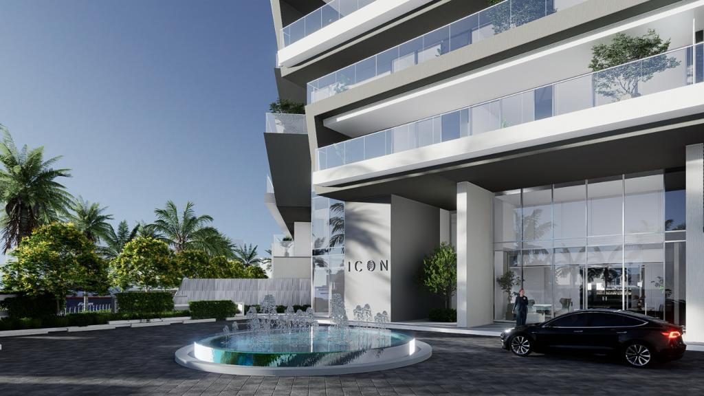 The Icon Tower contemporary facade with distinctive architectural design