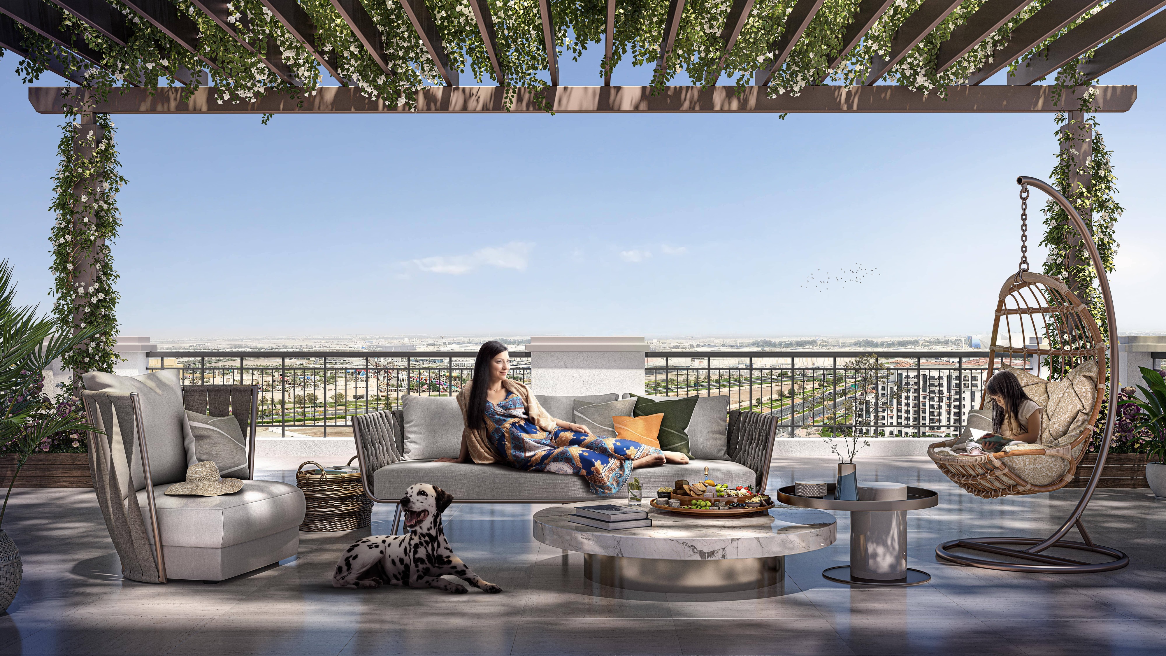Exterior view of retail Souq frontage at Yas Golf Collection.