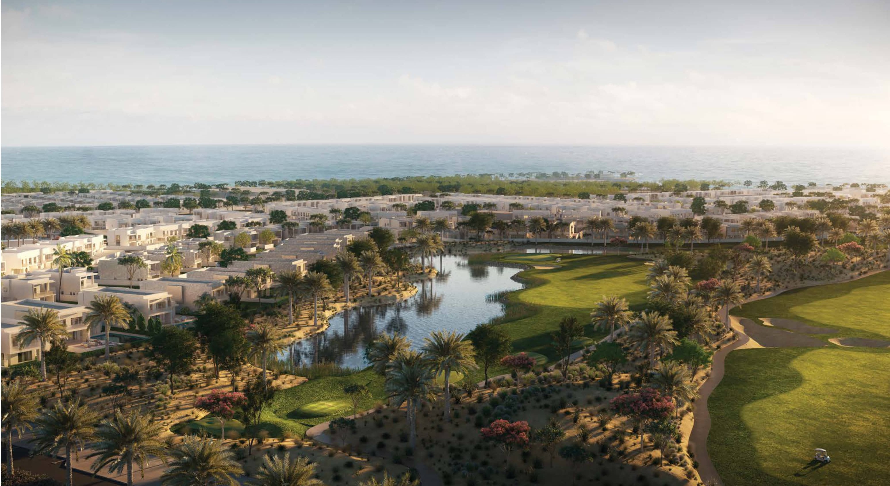 Yas Acres North Bay waterfront development and residential plots on Yas Island Abu Dhabi