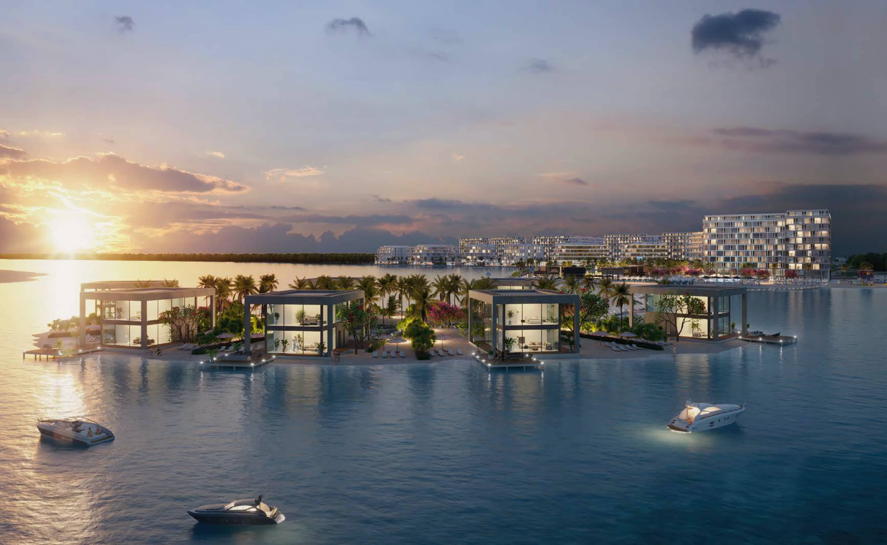 Yas Acres North Bay modern waterfront community with landscaped promenades