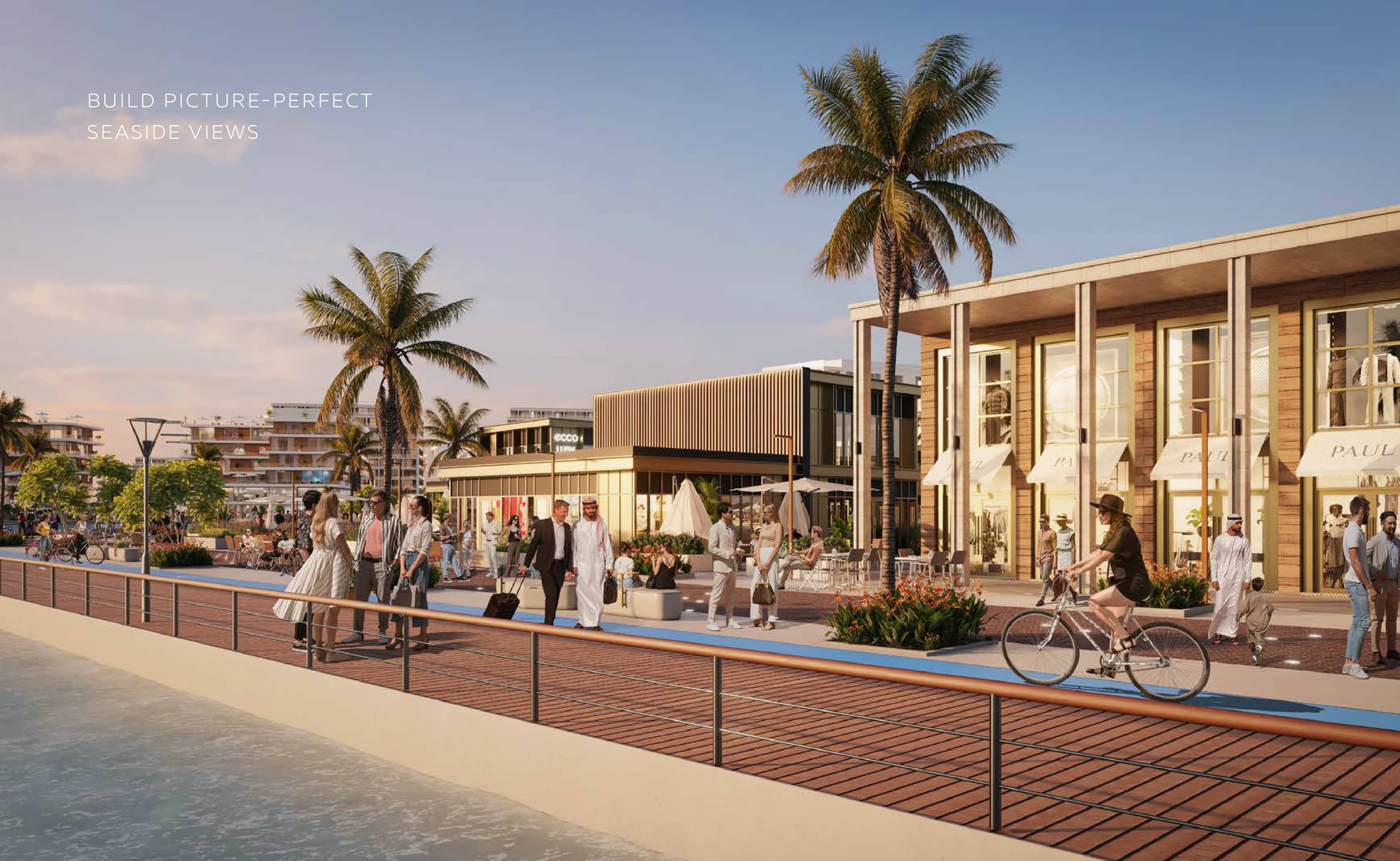 Yas Acres North Bay modern waterfront community with landscaped promenades