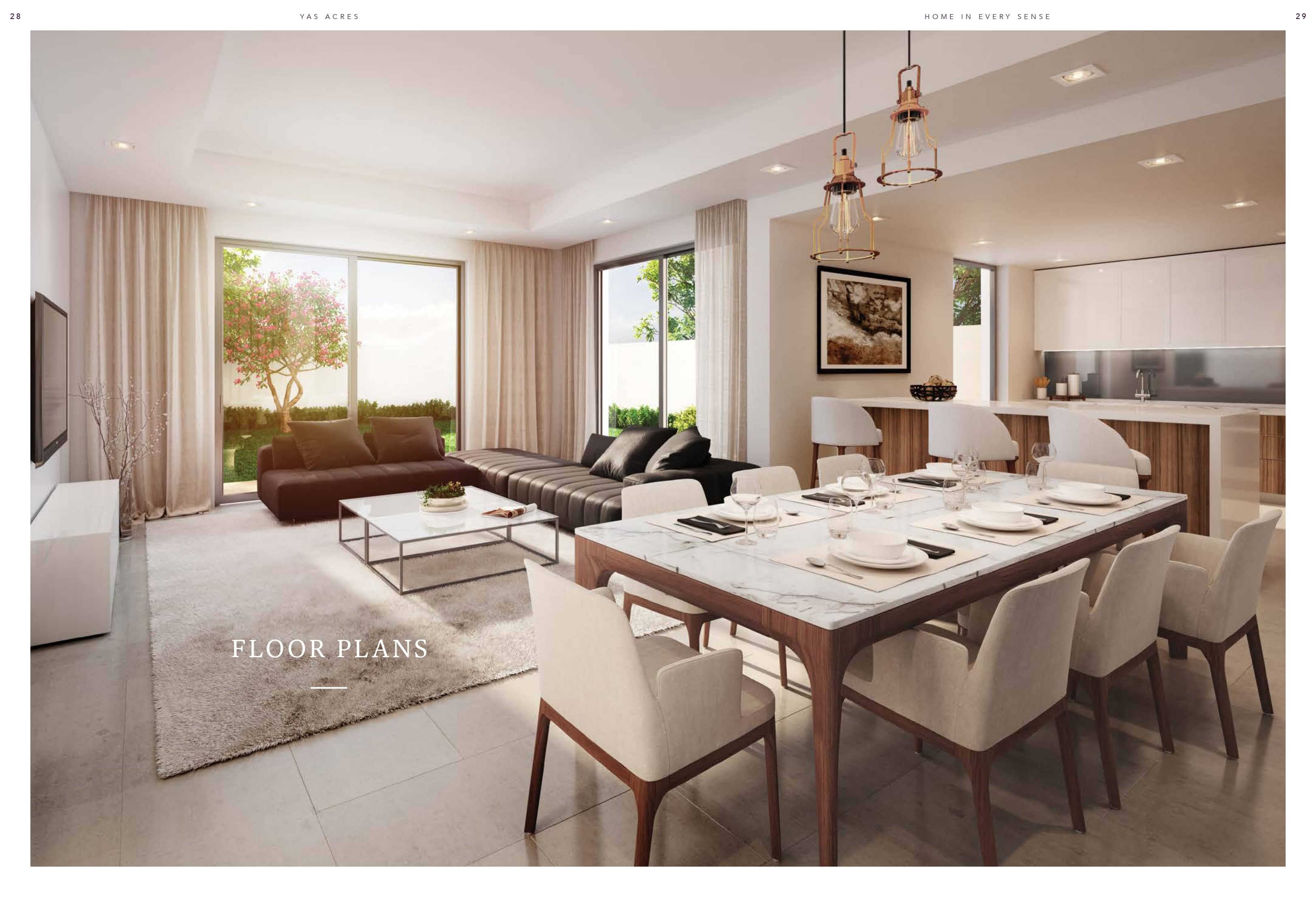 Yas Acres North Bay elegant dining area with modern interiors and stylish furnishings