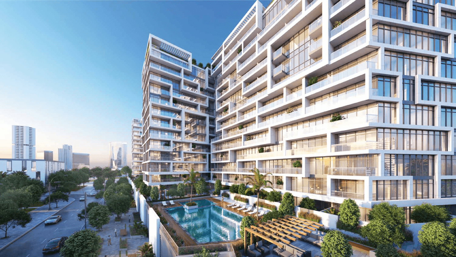 Diva at the Bay luxury apartment exterior in Abu Dhabi