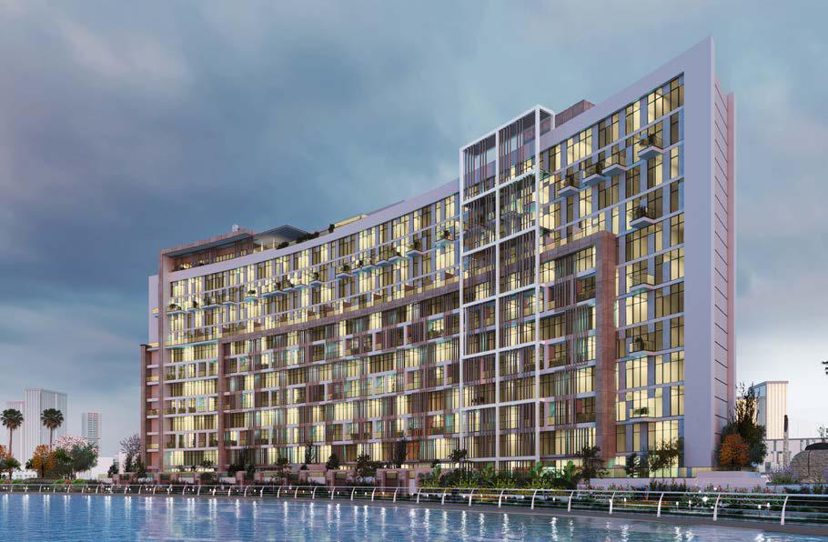 Perla 2 at The Bay modern waterfront residential tower on Yas Island