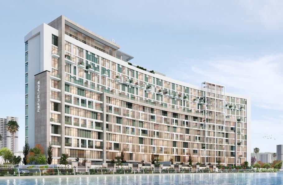 Perla 2 at The Bay elegant curved architecture and waterfront setting