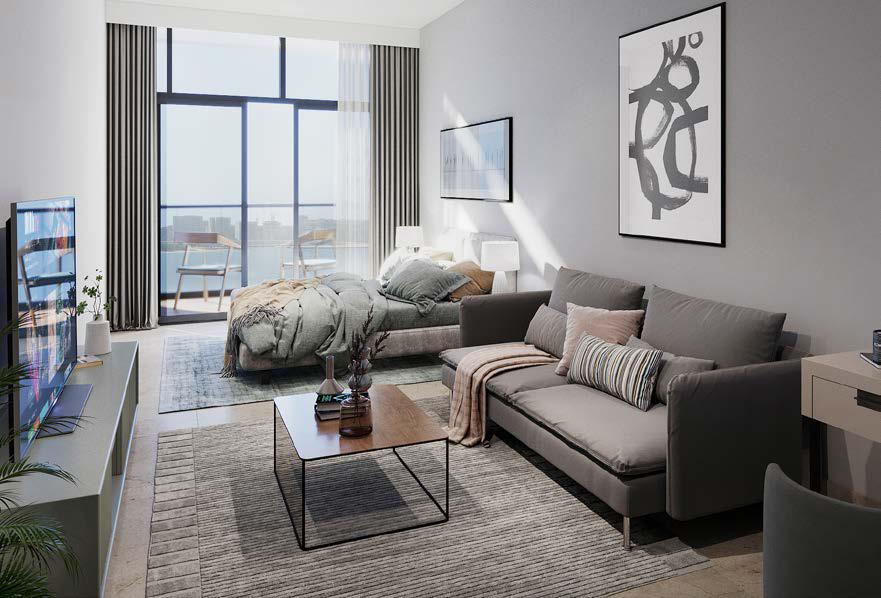 Perla 2 elegant bedroom with modern furnishings and premium finishes