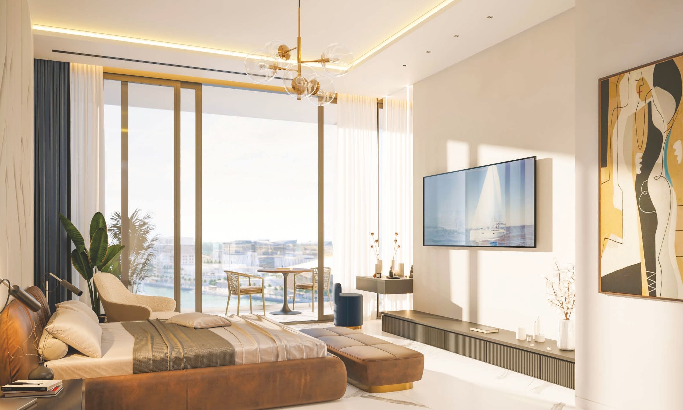 The Bay Residence 2 stylish bedroom with premium finishes and furnishings