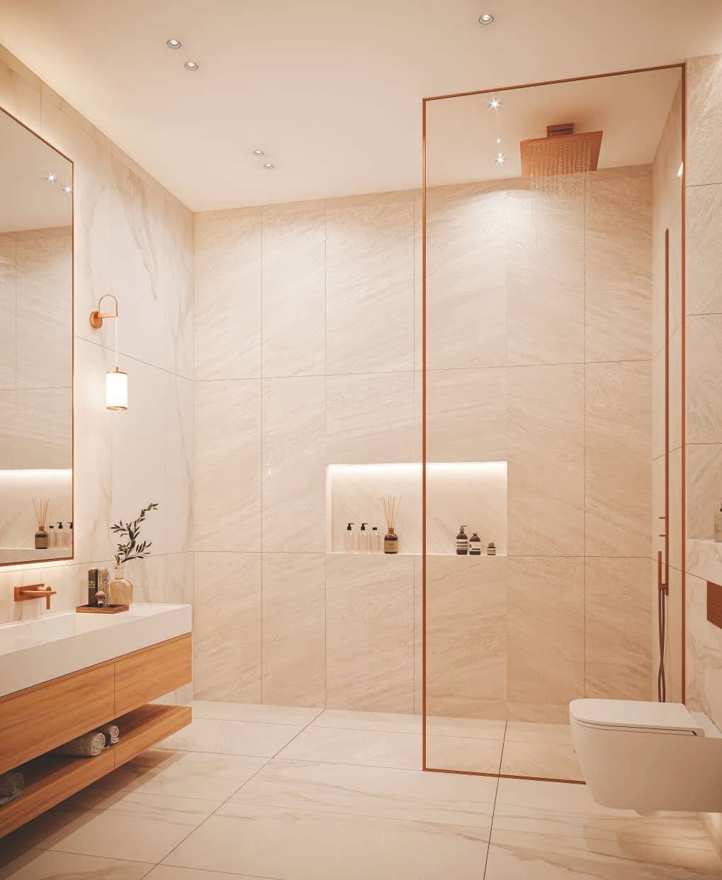 The Bay Residence 2 elegant bathroom with modern fixtures and finishes