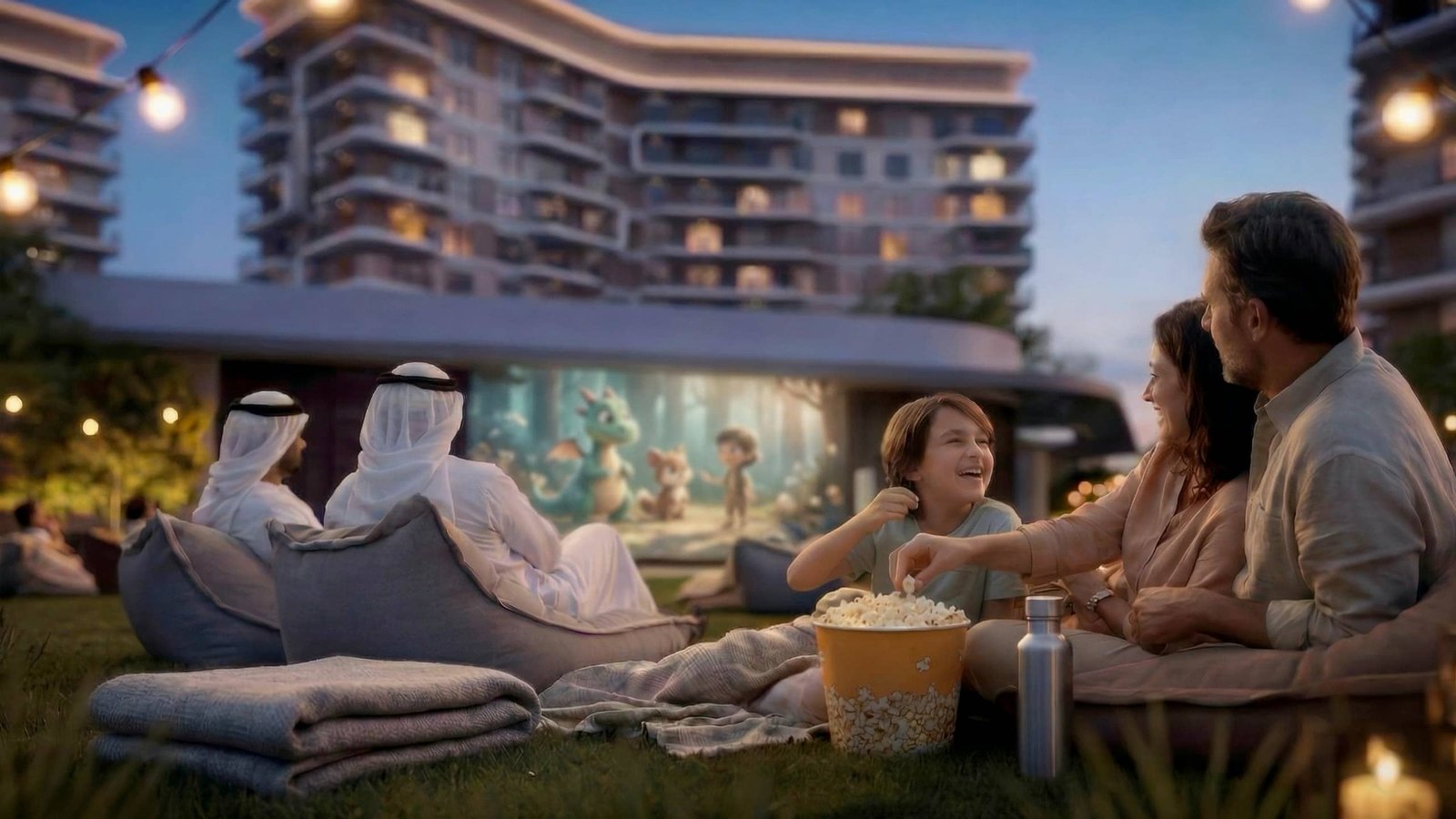 Yas Park Place by Aldar luxury apartments on Yas Island Abu Dhabi exterior view