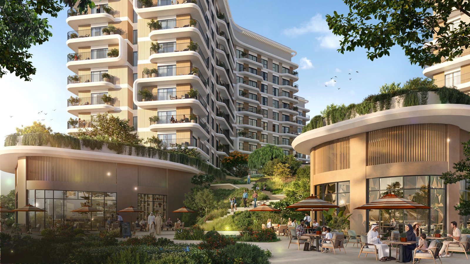 Premium lifestyle apartments with greenery and skyline views Yas Island Abu Dhabi